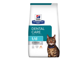 Hill’s Prescription Diet t/d sausas maistas katėms Dantų priežiūrai 3 kg