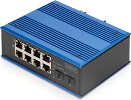 DIGITUS Switch 8 + 2 -Port Gigabit  Ethernet PoE 20 km | DN-651151 | 4016032489276
