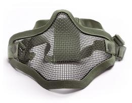 Apsauginė airsoft kaukė ASG Stalker Lower Half Metal, žalia