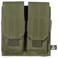 Dėtuvės dėklas su "MOLLE" sistema, dvigubas, žalias