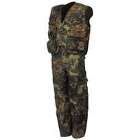 Vaikiškas kostiumas: šortai, kelnės, liemenė, Flecktarn