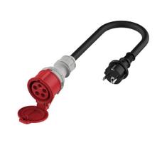 Adapteris elektromobiliams Schuko 16 A (kištukas) į CEE 16 A
