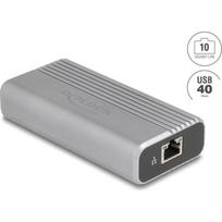 DELOCK USB 40Gbps USB-C Netzwerk Adapter 10GbE 1xRJ45 | 64349 | 4043619643493
