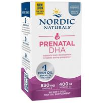 Nordic Naturals Prenatal DHA 830 mg, Be skonio - 90 kapsulių