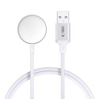 Baltas laikrodžio įkroviklis "Tech-Protect MC02 Ultraboost Magnetic Charging Cabel - USB " (100cm ) skirtas Apple Watch