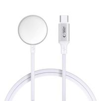 Baltas laikrodžio įkroviklis "Tech-Protect MC02 Ultraboost Magnetic Charer Type-C Cabel - USB " (100cm ) skirtas Apple Watch
