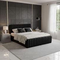 Lova POSH + Čiužinys SAPNAS 2 XL|160x200|Juoda|Veliūras