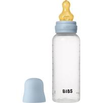 BIBS Anti-Colic Baby Bottle Latex buteliukas nuo pilvo dieglių su guminiu žinduku Baby Blue 270 ml