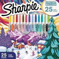Sharpie smulkūs mišrių spalvų permanentiniai žymekliai 25 vnt. SPECIALUS ŠVENTINIS LEIDIMAS 2025 - 2220997