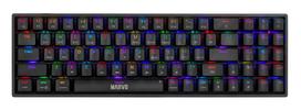 Žaidimų klaviatūra MARVO KG956W Shogo 78W, red swich, belaidė, juoda