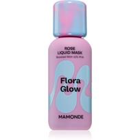 MAMONDE Flora Glow Rose Liquid Mask drėkinamoji veido kaukė su šveičiamuoju efektu 80 ml