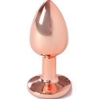 SECRETPLAY TOYS SECRETPLAY - METAL BUTT PLUG ROSE GOLD SMALL SIZE 7 CM