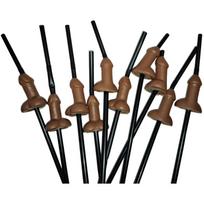 DIABLO PICANTE DIABLO PICANTE - BAG OF 10 NATURAL BIG PENIS STRAWS