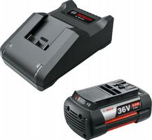 Bosch Powertools Starter-Set 36V (GBA 36V 6.0Ah + AL 36V-20) (Black, 36V POWER FOR ALL, Akku + Ladegert) | F016800636 | 4059952627984