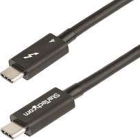Kabel USB StarTech Thunderbolt - Thunderbolt 0.5 m Black (TBLT4MM50CM) | TBLT4MM50CM | 0065030893466