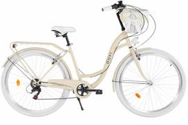 Davi Emma 28″ miesto dviratis, 160–185 cm, 7 pavarų, kremiškai/baltas