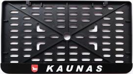Valstybinio numerio rėmelis lengvosioms ir sunkiasvorėms transporto priemonėms, priekaboms Kaunas Virbantė 300 x 150 mm, 1 vnt.