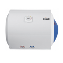 Horizontalus kombinuotas elektrinis vandens šildytuvas Ferroli Calypso MT  2 spiralės, 150 l, E650N0EA