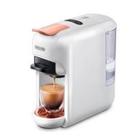 Naujas Cafelffe 5 viename daugkartinių kapsulių kavos aparatas Karštas/Šaltas DG Cappuccino Nespresso kapsulėms ESE kapsulė Maltiems kavos milteliams Kavinė 19Bar, MK-606 balta