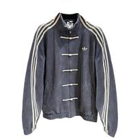 adidas Originals CTT striukė (JAV dydis) Pilki unisex viršutiniai drabužiai KR0295 2XS