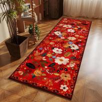 Miegamojo Kilimas Bėgikas Kilimas Lovos Šoninis Ilgas Grindų Kilimėlis Minkštas Pūkuotas Kilimas Gėlių Pastoralinis Stilius Namų Dekoro Kilimai Svetainei 40x120cm