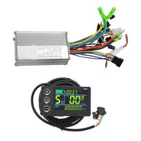 Elektrinio paspirtuko bešepetėlio variklio greičio reguliatorius 24V-48V Elektrinio dviračio bešepetėlio variklio valdiklis su LCD ekranu