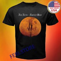 Neil Young Derliaus Mėnulis Vyriškas Juodas Dydis S iki 3XL 3XL