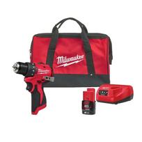 Akumuliatorinis gręžtuvas Milwaukee M12 BLDDRC-201BRF