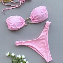 Vasaros Seksualūs Bikini Maudymosi Kostiumai Moterims Maudymosi Apranga Push Up Moteriškas Paplūdimio Maudymosi Kostiumas Maudymosi Kostiumai Brazilijos Bikini Komplektas Baseino Maudymosi Kostiumas 2025 S