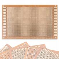 Prototipų plokštė Rosfix 90x150 mm – Vienpusė, Tinka THT komponentams, Skylučių žingsnis 2,54 mm