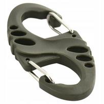 Plastikinis M-Tac S-Hook karabinas, žalias