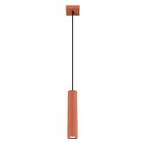 Sollux Lighting pakabinamas šviestuvas Karbon 1, raudonos ochros spalvos