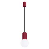 Sollux Lighting pakabinamas šviestuvas Halo 1, bordo spalvos