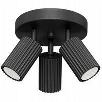 Sollux Lighting lubinis šviestuvas Karbon 3P, juodas