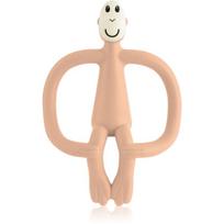 Matchstick Monkey Teething Toy and Gel Applicator kramtomas žaislas su „du viename“ šepetėliu Peach Salmon 1 vnt.