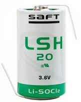 Baterija - Saft LSH20 ER-D 3.6V 13000mAh Ličio su U-terminiais, Žalia