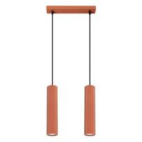 Sollux Lighting pakabinamas šviestuvas Karbon 2, raudonos ochros spalvos