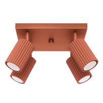 Sollux Lighting lubinis šviestuvas Karbon 4, raudonos ochros spalvos