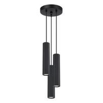 Sollux Lighting pakabinamas šviestuvas Karbon 3P, juodas