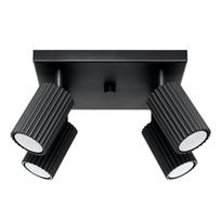 Sollux Lighting lubinis šviestuvas Karbon 4, juodas