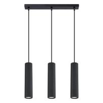Sollux Lighting pakabinamas šviestuvas Karbon 3L, juodas