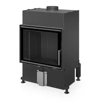 Plieninis židinio ugniakuras Romotop HEAT H4N 06, 59.50, juoda pakura IGN