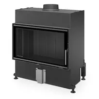 Plieninis židinio ugniakuras Romotop HEAT H4X 06, 80.50, juoda pakura IGN