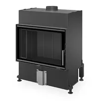 Plieninis židinio ugniakuras Romotop HEAT H4Z 06, 70.50, juoda pakura IGN