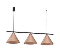 Pakabinamas šviestuvas su laidu CAPITAL 3xGX53/15W/230V rožinio aukso