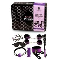 Fetišo rinkinys Secret Play Purple Connection Bondage Kit, juodas/violetinis, 8 dalių