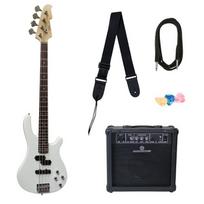 Bosinė gitara JB8 WH su rinkiniu STARTER