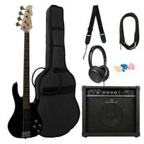 Bosinė gitara JB8 BK su rinkiniu SMART