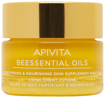 APIVITA BEESSENTIAL OILS, stiprinantis ir maitinantis naktinis  balzamas, 15 ml