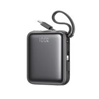 Joyroom Mini PowerBank JR-PBF27 22.5W su dviguba kabeliu 10000mAh (juodas)